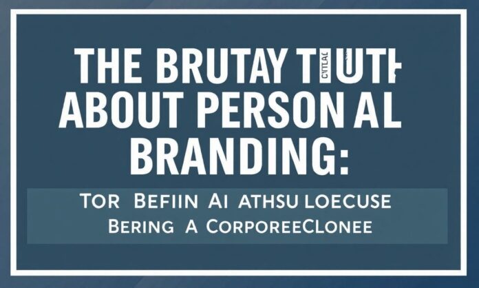 The Brutal Truth About Personal Branding: Stop Being a Corporate Clone